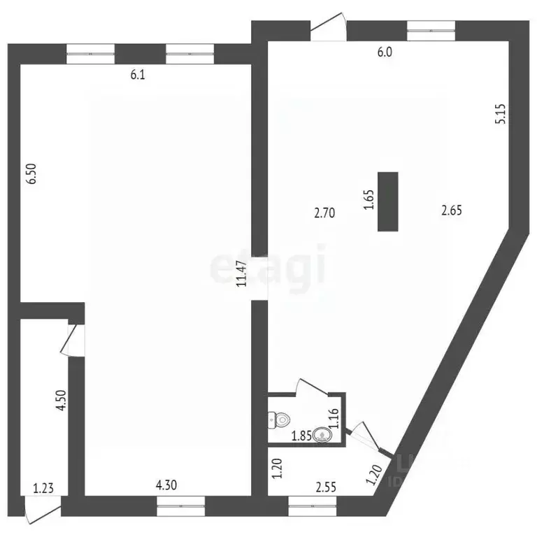 Офис в Мордовия, Саранск просп. 60 лет Октября, 49А (122 м) - Фото 2