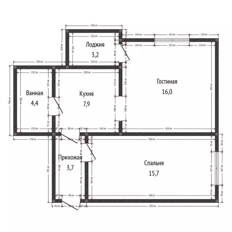2-комнатная квартира: Каспийск, Каспийская улица, 4Е (52 м) - Фото 1