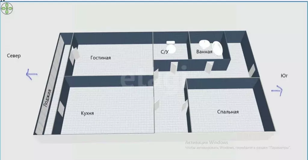 2-к кв. Сахалинская область, Анива ул. Калинина, 49 (49.0 м) - Фото 2