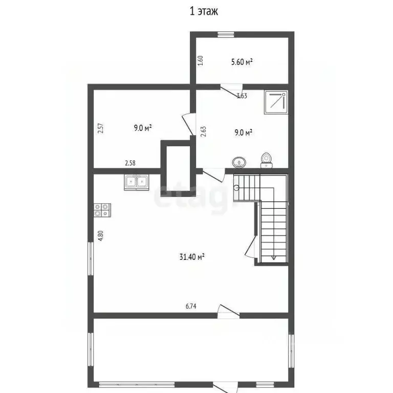 Дом в Нижегородская область, с. Дивеево ул. Орлова, 13А (312 м) - Фото 2