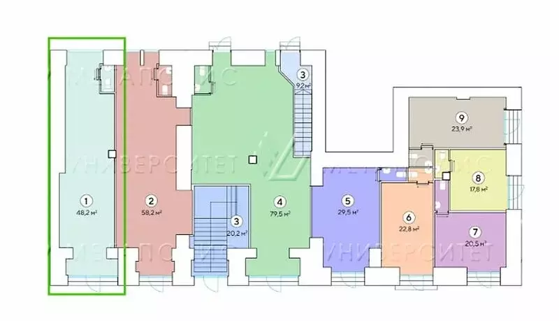 Помещение свободного назначения (48 м) - Фото 1