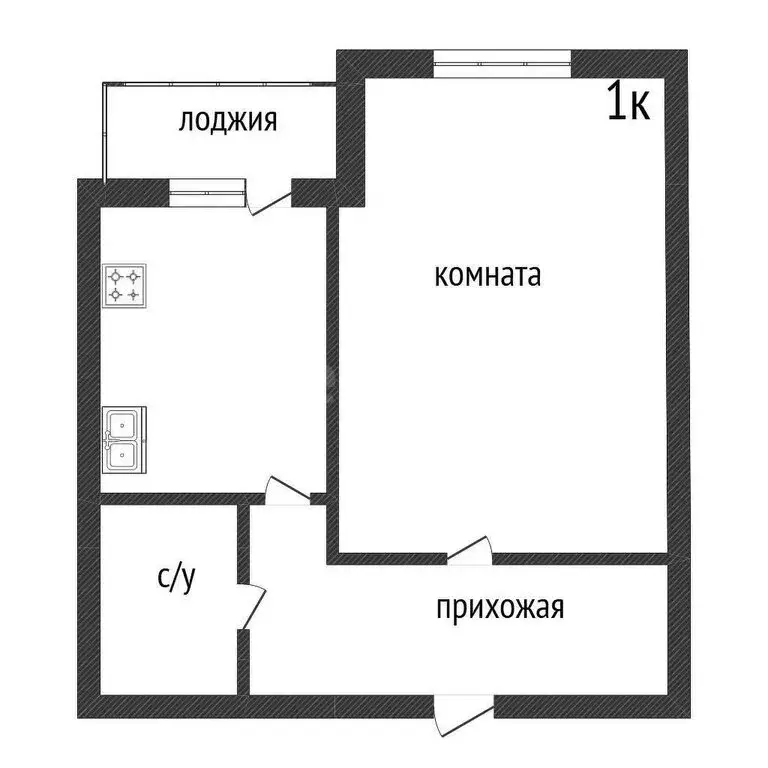 1-комнатная квартира: Семилуки, улица Маяковского, 3 (33.8 м) - Фото 1