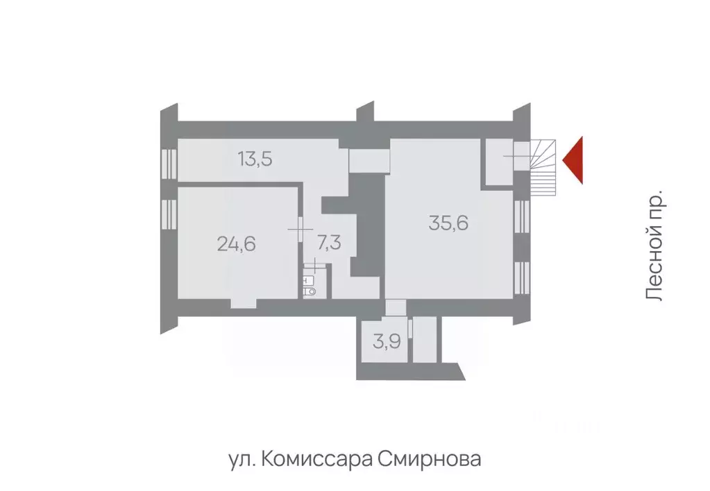Офис в Санкт-Петербург Лесной просп., 8 (90 м) - Фото 1