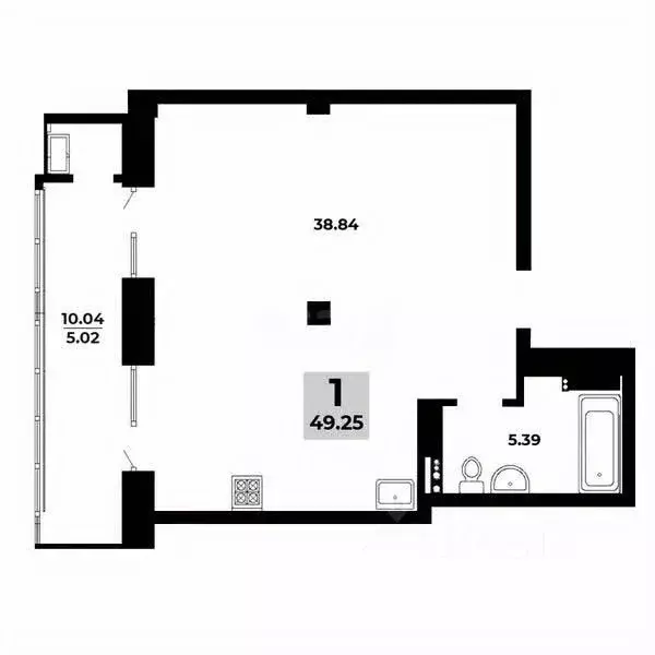 2-к кв. Омская область, Омск просп. Королева, 7 (70.6 м) - Фото 0