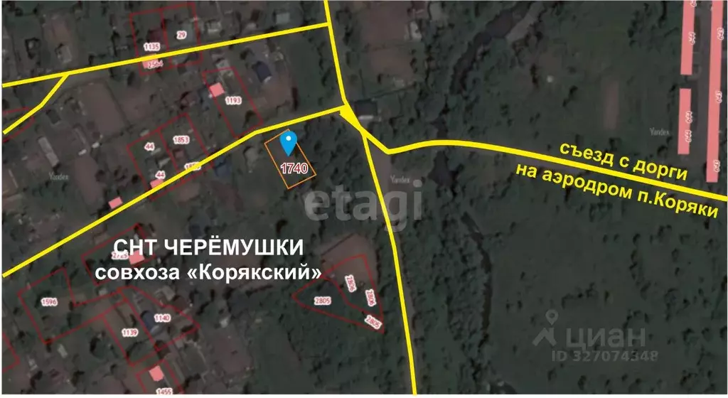 Участок в Камчатский край, Елизовский муниципальный округ, Черемушки ... - Фото 1