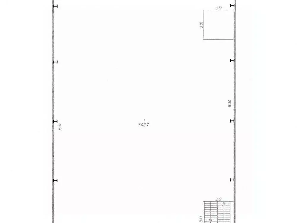 Склад в Московская область, Лосино-Петровский ул. Чкалова, 42к1 (4227 ... - Фото 2