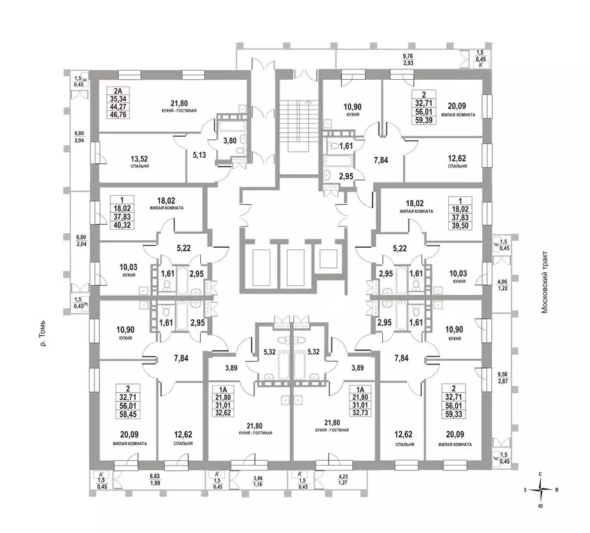 Квартира-студия: Томск, Московский тракт, 109Бк3 (32.73 м) - Фото 1