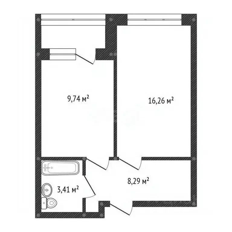 1-к кв. Башкортостан, Уфа просп. Дружбы Народов, 59/1 (38.8 м) - Фото 2