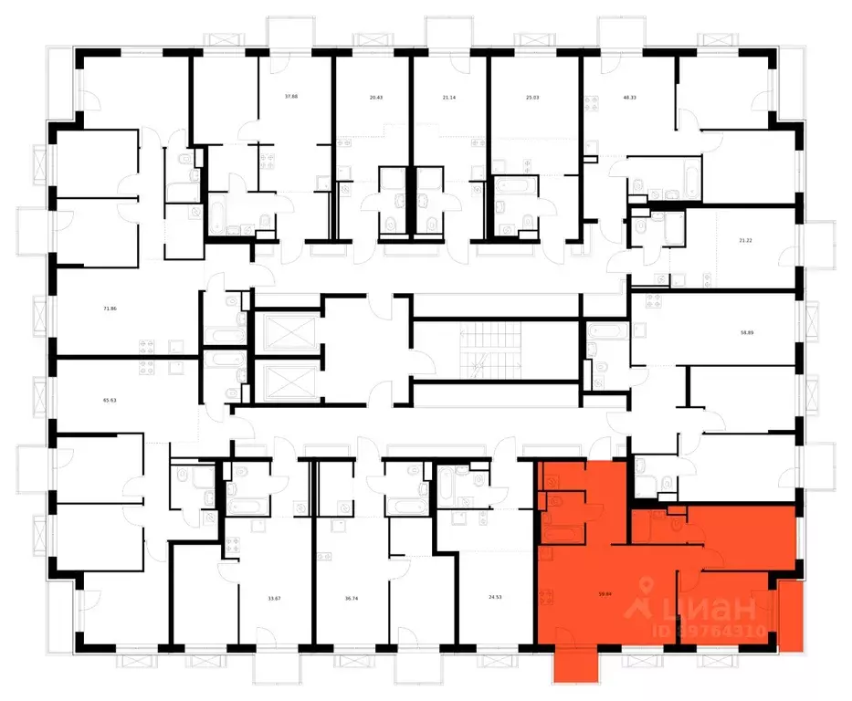 2-к кв. Бурятия, Улан-Удэ ул. Шмидта, 37А (59.84 м) - Фото 2