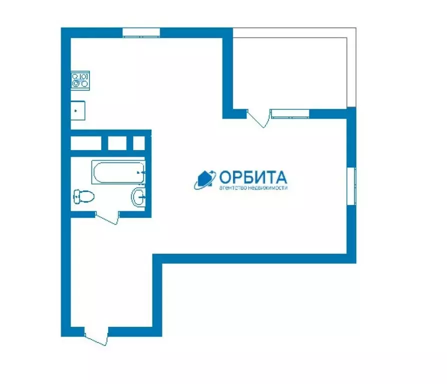 1-комнатная квартира: Тюмень, Дамбовская улица, 25к1 (33.8 м) - Фото 1