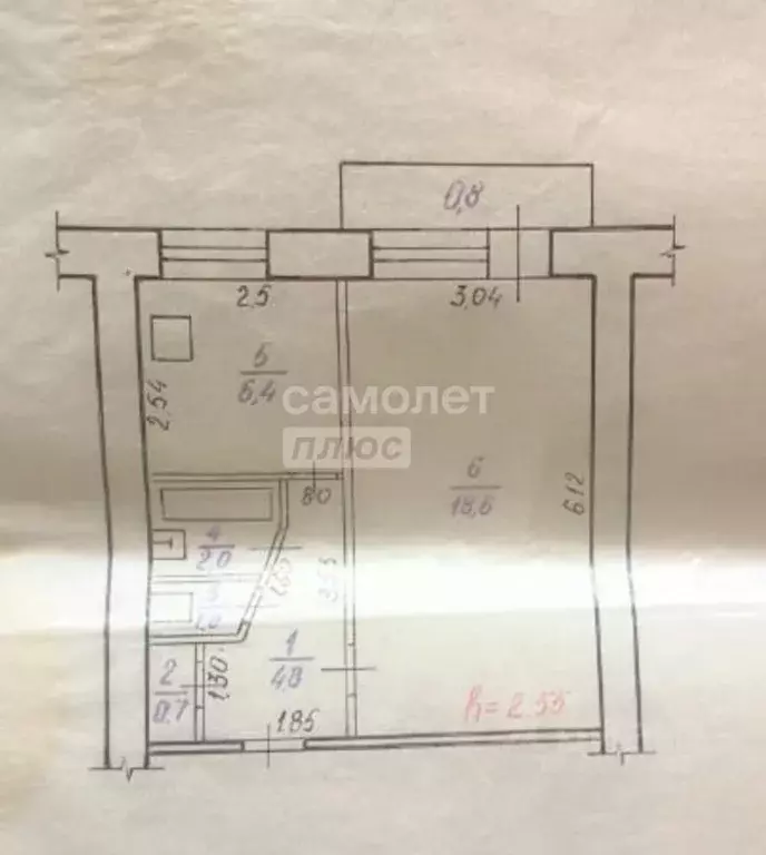1-к кв. Забайкальский край, Чита ул. Бабушкина, 3 (34.3 м) - Фото 2