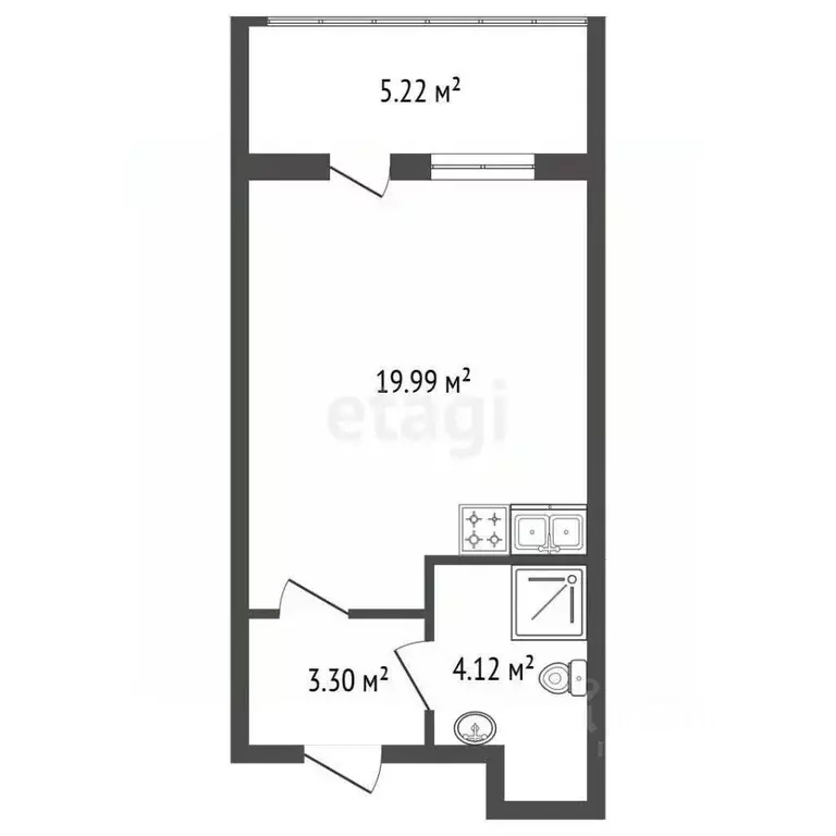 Студия Санкт-Петербург просп. Авиаконструкторов, 67к1 (29.1 м) - Фото 2