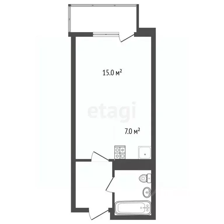 Студия Краснодарский край, Анапа Пионерский просп., 57к3 (30.0 м) - Фото 0