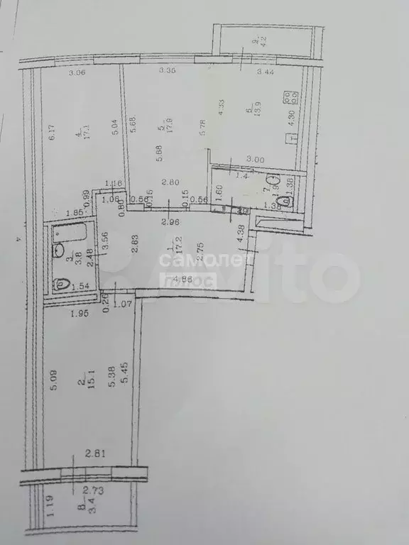 3-к. квартира, 90,7 м, 3/16 эт. - Фото 0