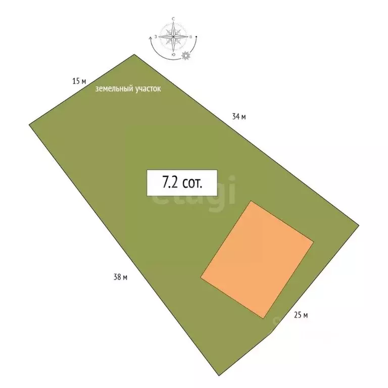 Дом в Алтай, Майминский район, с. Майма Нагорная ул., 32 (36 м) - Фото 2