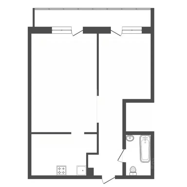 2-к кв. Красноярский край, Красноярск Лесопарковая ул., 25 (54.0 м) - Фото 1