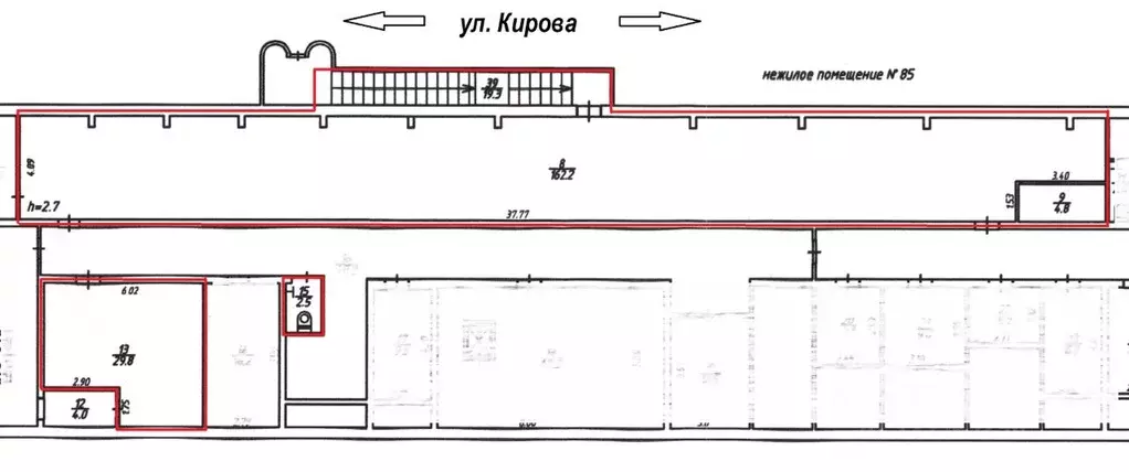Торговая площадь в Калужская область, Калуга ул. Кирова, 64 (219 м) - Фото 2