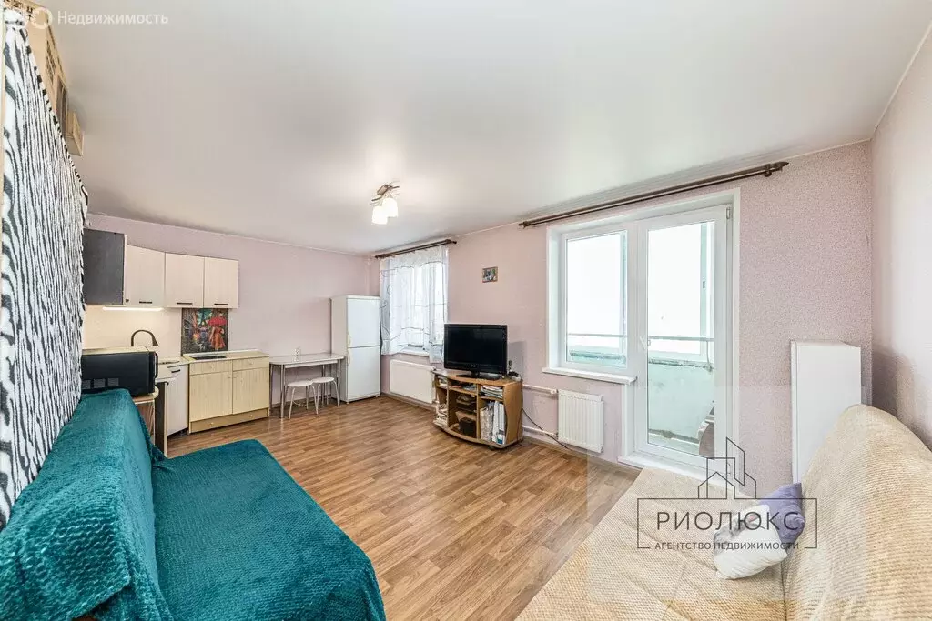 Квартира-студия: посёлок Западный, микрорайон Просторы, Просторная ... - Фото 1