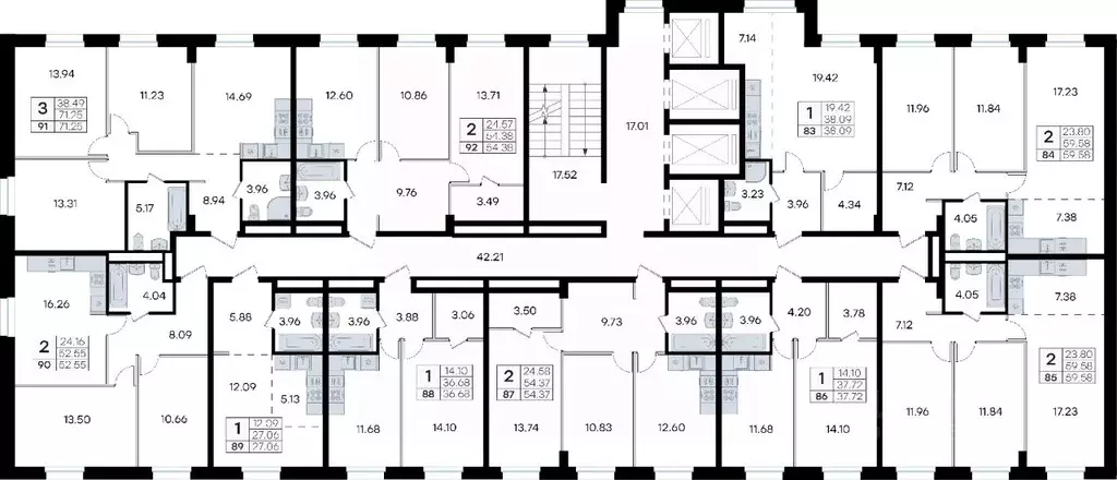 2-к кв. Приморский край, Владивосток ул. Тухачевского (54.37 м) - Фото 2