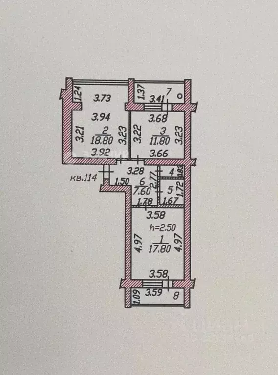 2-к кв. Чувашия, Чебоксары ул. Академика Королева, 3 (63.69 м) - Фото 2