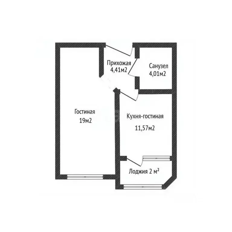 1-к кв. Краснодарский край, Краснодар ул. Им. Героя Яцкова И.В., 19к1 ... - Фото 1