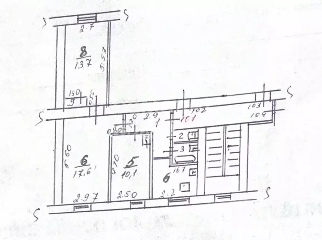 3-к кв. Иркутская область, Иркутск Советская ул., 87 (56.8 м) - Фото 2
