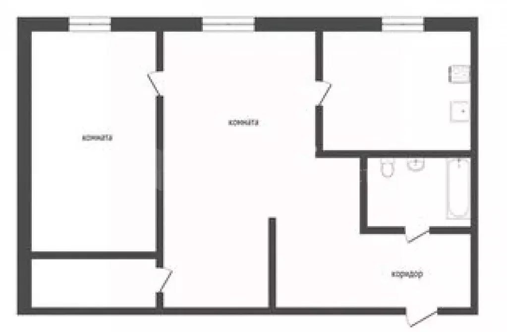 2-к кв. Тюменская область, Тюмень ул. Республики, 165 (42.4 м) - Фото 1