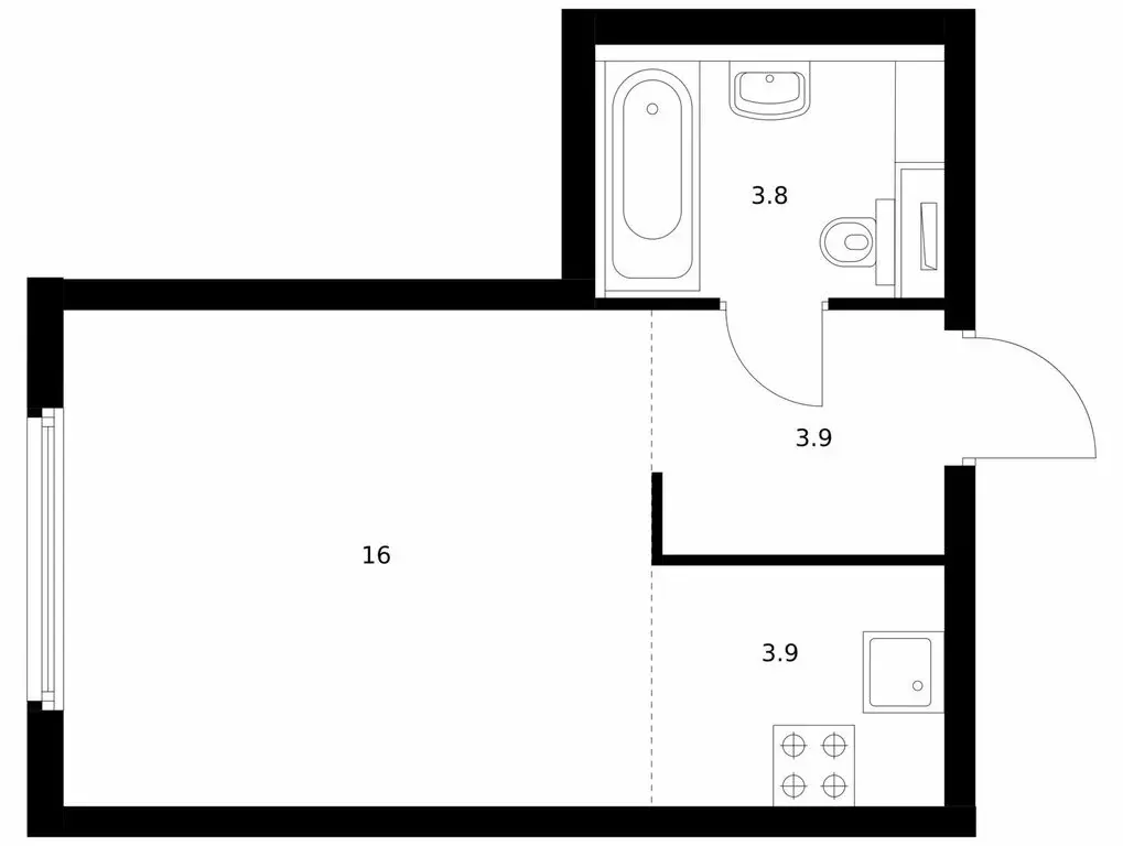 Квартира-студия: Москва, жилой комплекс Барклая 6, к6 (27.6 м) - Фото 0