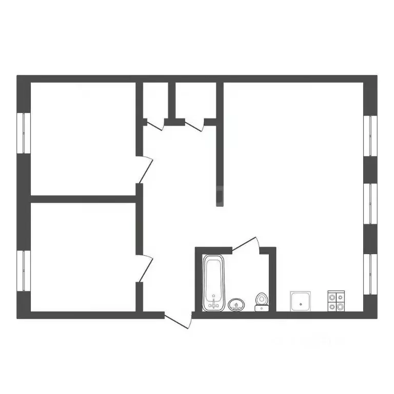 3-к кв. Тульская область, Тула ул. Шухова, 26А (59.0 м) - Фото 2