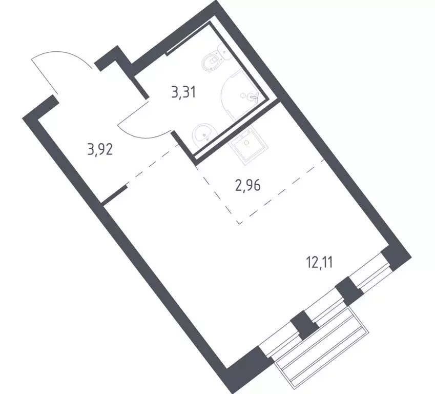 Квартира-студия: село Лайково, микрорайон Город-Событие, ЖК Рублёвский ... - Фото 1