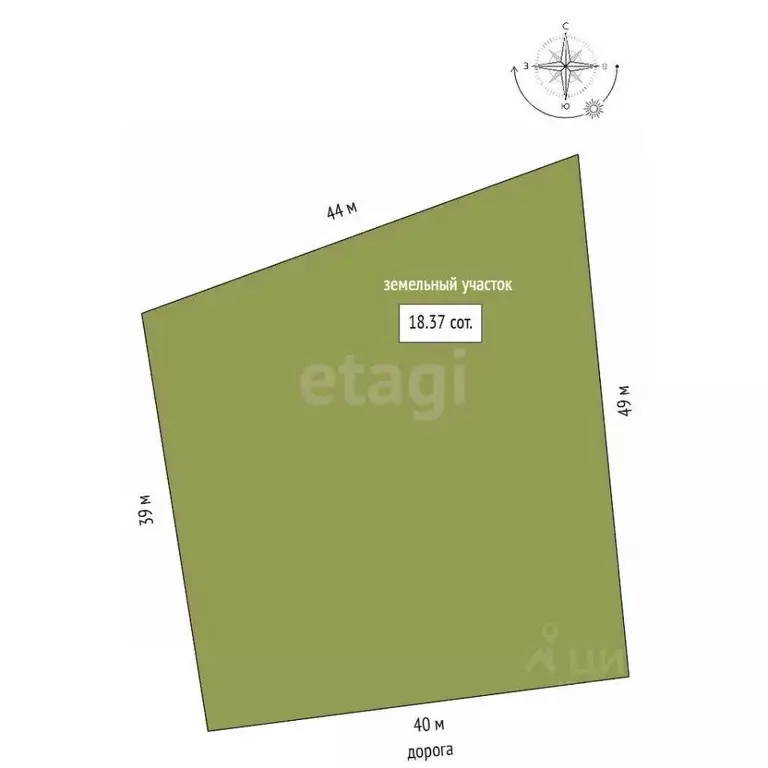 Участок в Тюменская область, Нижнетавдинский муниципальный округ, с. ... - Фото 2