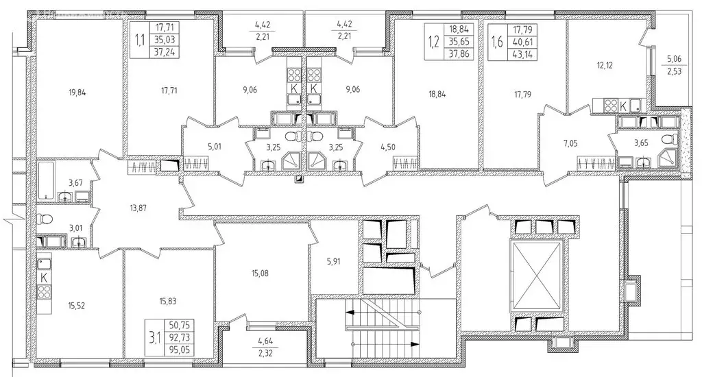 1-комнатная квартира: Красное Село, улица Лермонтова, 15к2 (43.14 м) - Фото 2