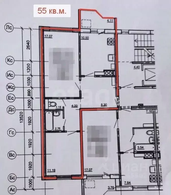2-к кв. Костромская область, Кострома Южная ул., 30 (55.0 м) - Фото 2