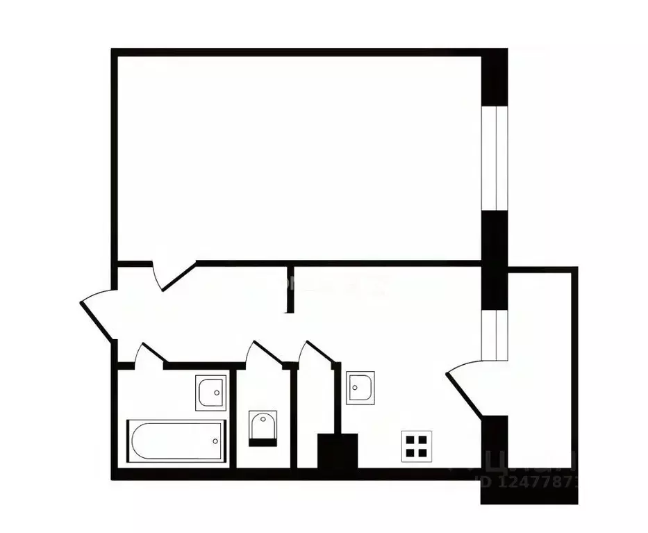 1-к кв. Санкт-Петербург просп. Энтузиастов, 46К2 (33.2 м) - Фото 2