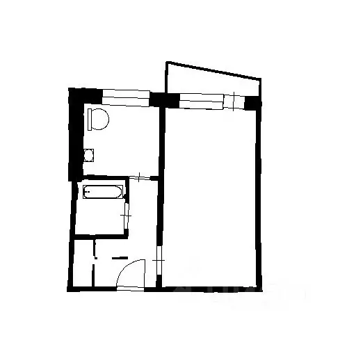 1-к кв. Башкортостан, Уфа ул. Джалиля Киекбаева, 13 (30.8 м) - Фото 1