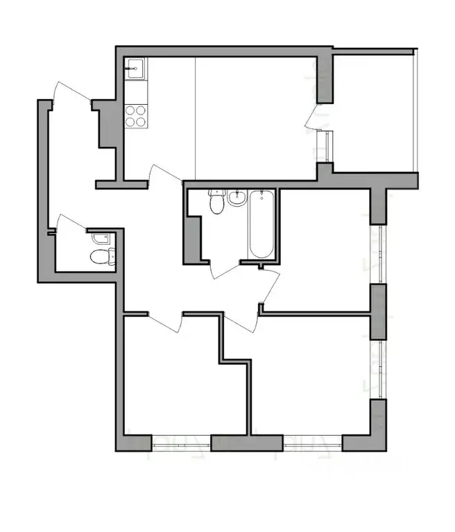 4-к кв. Иркутская область, Иркутск Ново-Ленино мкр, Территория 1-й ... - Фото 1