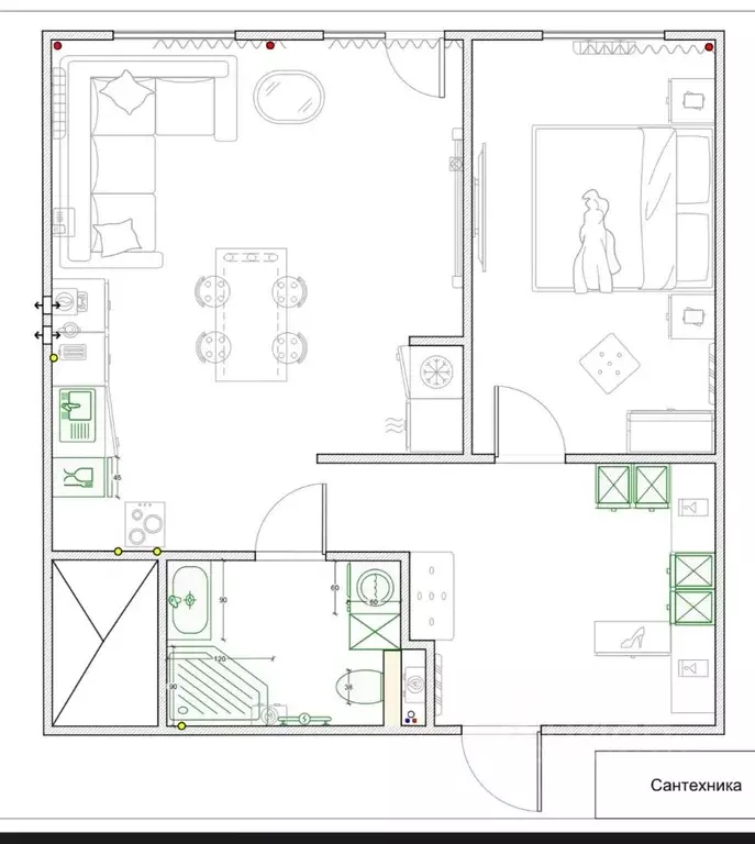 2-к кв. Москва Ленинградский просп., 57 (52.7 м) - Фото 1