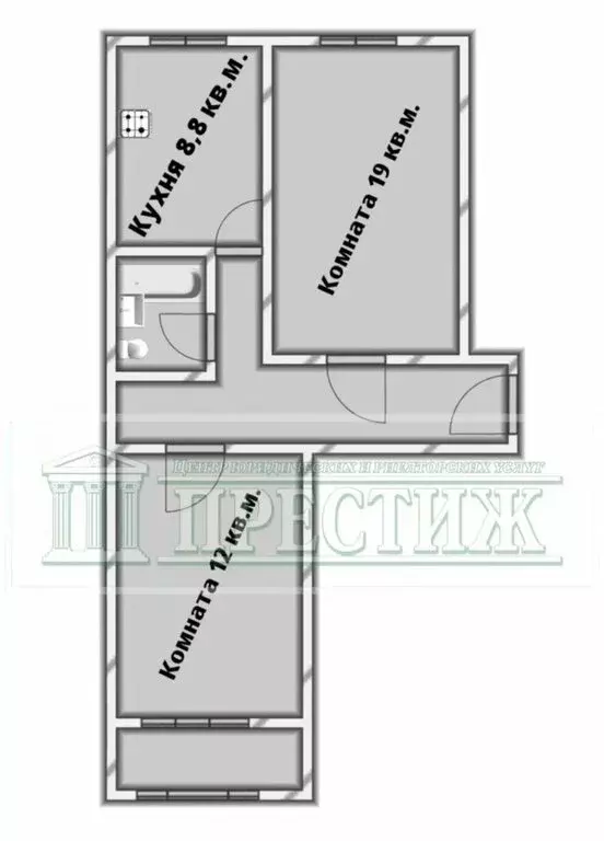 2-комнатная квартира: шуя, южное шоссе, 6а (44.6 м) - Фото 0