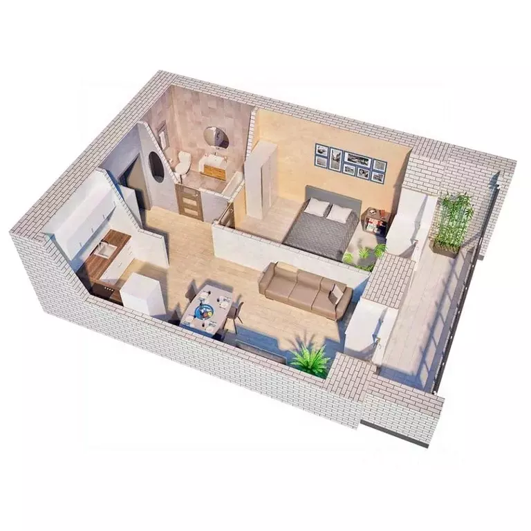 1-к кв. Амурская область, Благовещенск 187-й кв-л,  (42.9 м) - Фото 1