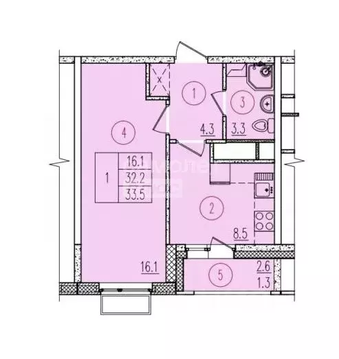 1-к кв. Московская область, Солнечногорск пер. Механизаторов, 4к1 ... - Фото 2