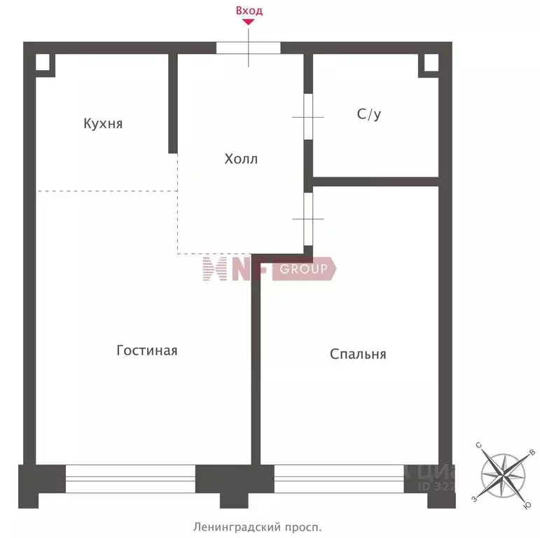 2-к кв. Москва ул. 1-я Ямского Поля, 1к1 (46.1 м) - Фото 2