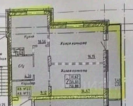 2-к кв. Хабаровский край, Хабаровск ул. Карла Маркса, 146Б (54.7 м) - Фото 2