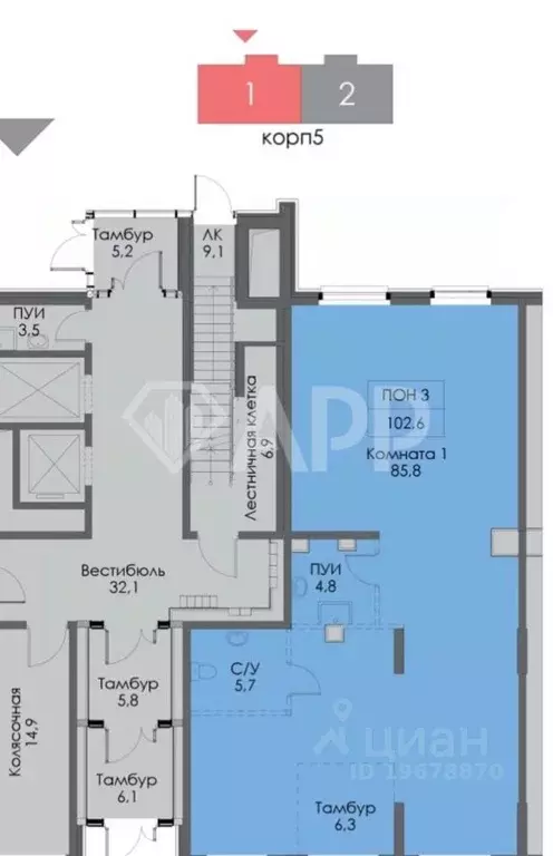 Помещение свободного назначения в Татарстан, Казань ул. Анаса ... - Фото 2