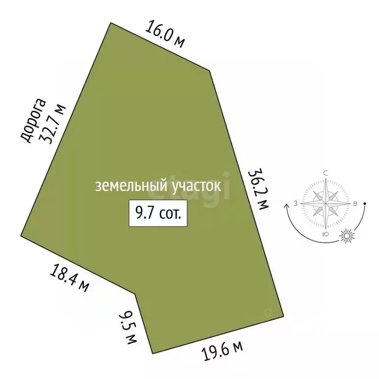 Участок в Крым, Бахчисарай ул. Альминская (9.71 сот.) - Фото 2