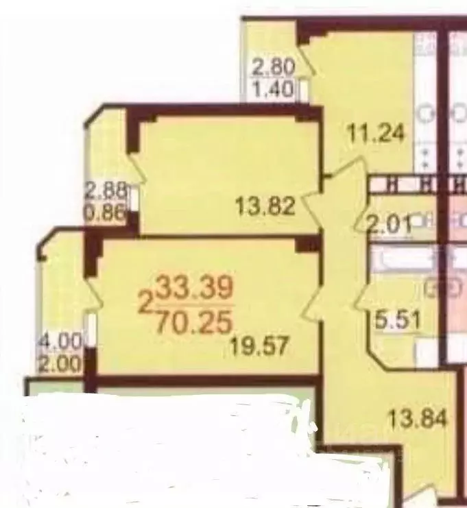 2-к кв. Краснодарский край, Краснодар Центральный мкр, ул. Кубанская ... - Фото 2