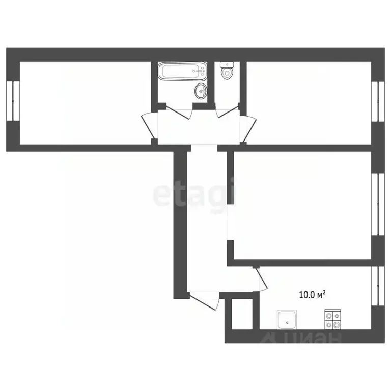 3-к кв. Чувашия, Новочебоксарск ул. Воинов-интернационалистов, 15 ... - Фото 2