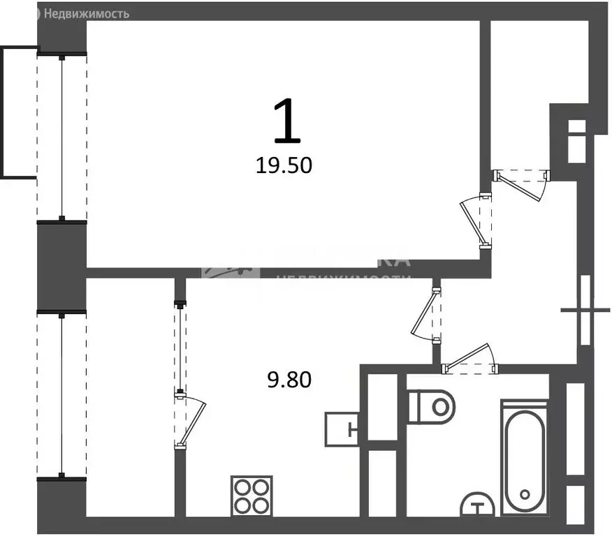 1-комнатная квартира: Москва, Клинская улица, 2А (40.3 м) - Фото 1