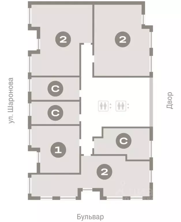 2-к кв. Омская область, Омск  (71.56 м) - Фото 2