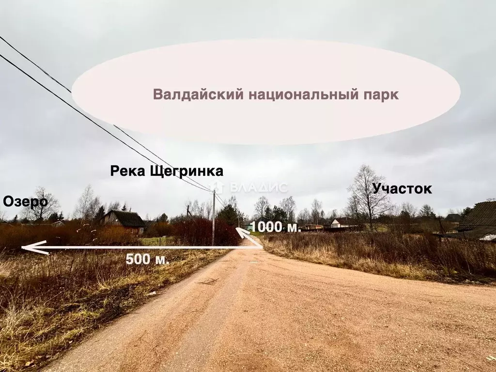 Участок в Новгородская область, Валдайский район, Рощинское с/пос, д. ... - Фото 2