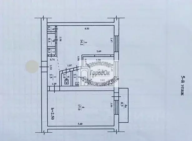 Студия Крым, Саки ул. Советская, 28 (43.3 м) - Фото 2
